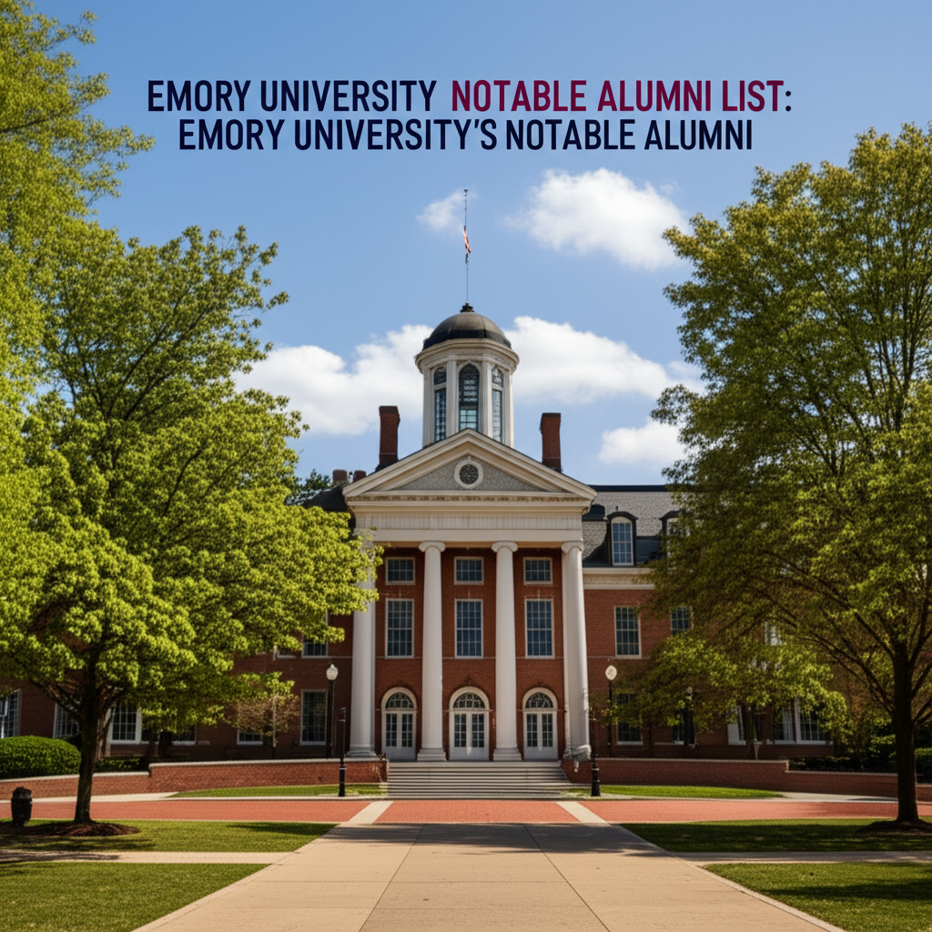 Shaping the World: A Comprehensive Look at Emory University’s Notable Alumni Shaping the World: A Comprehensive Look at Emory University’s Notable Alumni