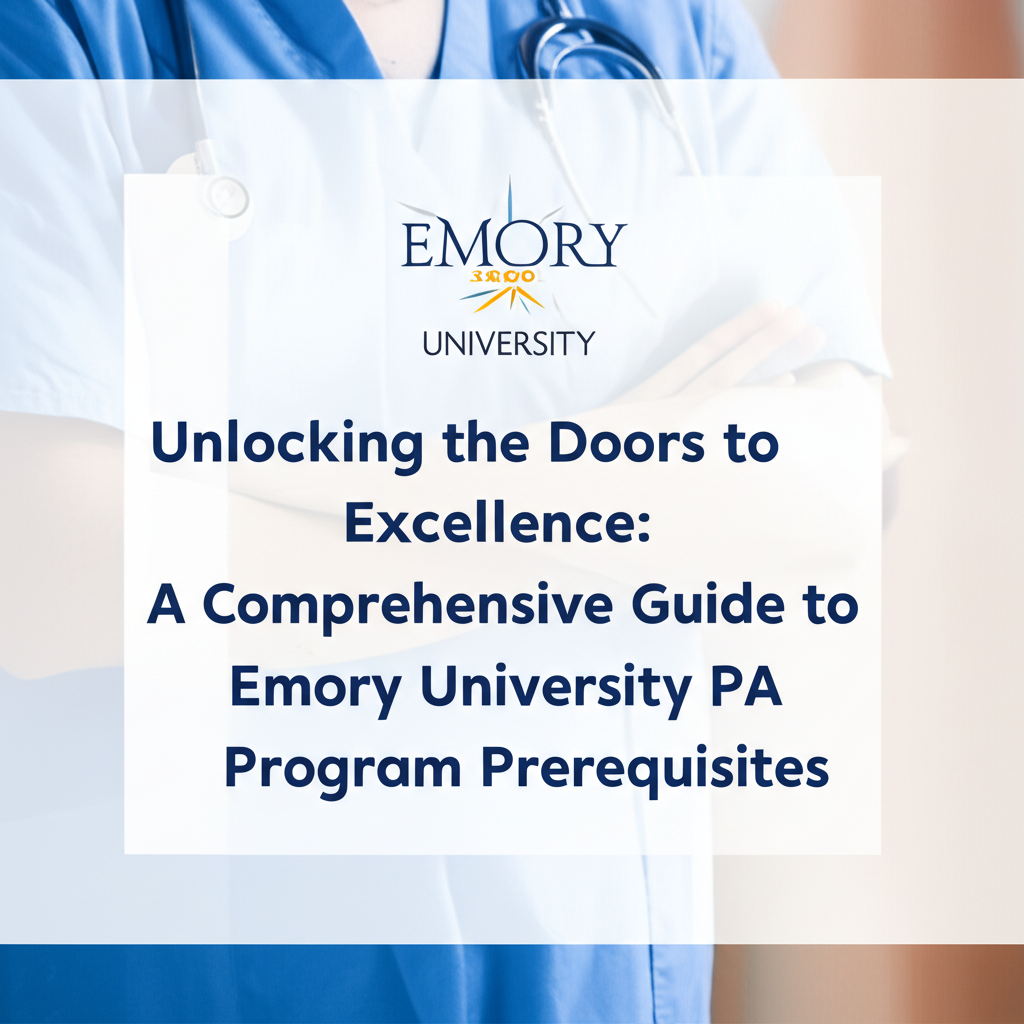 Unlocking the Doors to Excellence: A Comprehensive Guide to Emory University PA Program Prerequisites Unlocking the Doors to Excellence: A Comprehensive Guide to Emory University PA Program Prerequisites